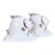 Limoges France Vintage Porcelain Fish Gold Trim Salt and Pepper Shaker Set For Sale