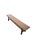 A striking expression of craftsmanship and natural material, this solid teak wood bench is distinguished by its...