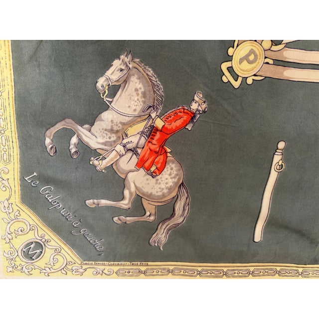 The Maneige Royal by Antoine de Pluvinel Silk Scarf For Sale - Image 11 of 12