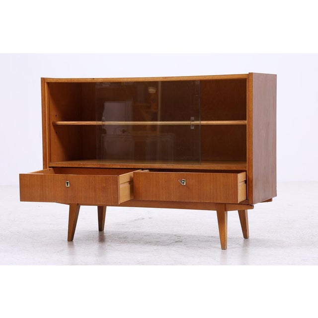 Vintage Sideboard with Glass Sliding Doors, 1960s For Sale - Image 6 of 14