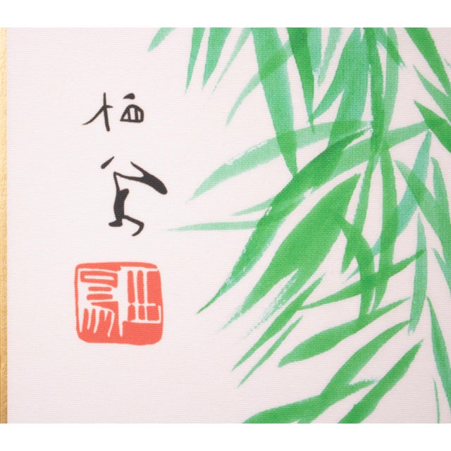 "Flycatcher", Heisei Era Japanese Silk Painting For Sale - Image 9 of 13