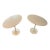 1980s Pair of Authentic Knoll International Saarinen Oval Tulip Side Tables For Sale