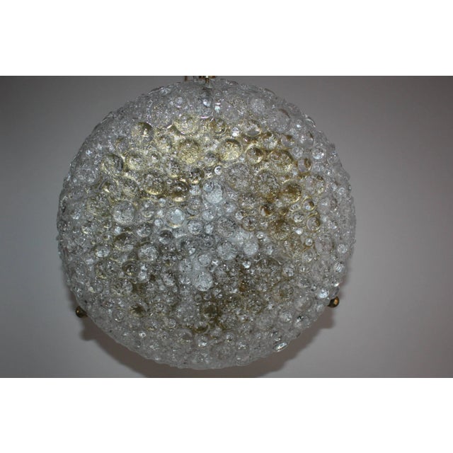 Mid-Century Bubble Glass Flush Mount from Kaiser, 1960s For Sale - Image 6 of 6