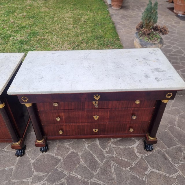 Antique Empire Mahogany Chests of Drawers, 1810, Set of 2 For Sale - Image 13 of 16