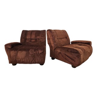 Modular Two-Seat Fabric Sofa, 1970, Set of 2 For Sale