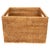 2020s Artifacts Rattan Square Storage Basket with Handles in Honey Brown - 12" For Sale - Image 5 of 8