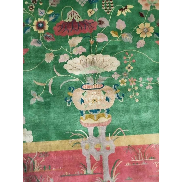 Art Deco 1920s Chinese Art Deco Carpet ( 8'10" x 11'6" - 270 x 350 ) For Sale - Image 3 of 5