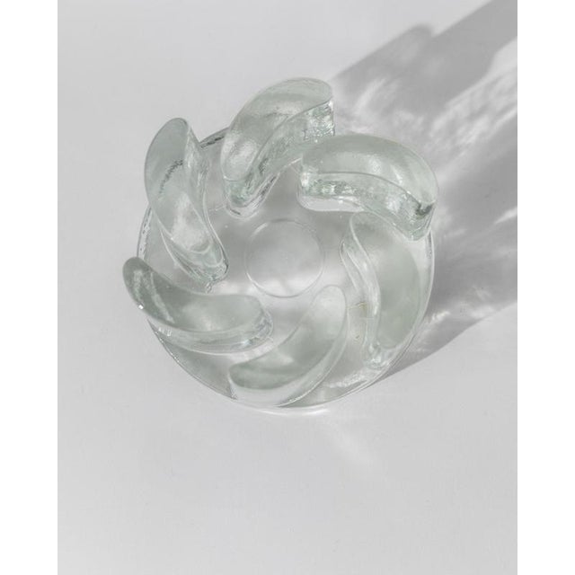 Vintage Brutalist Glass Warmer from Georgshütte, Germany, 1970s For Sale - Image 5 of 11