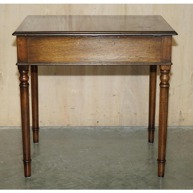 English Country House Oak Single Drawer Side Table, 1940s For Sale - Image 13 of 18