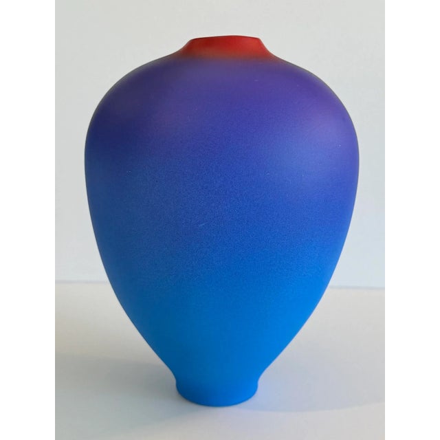 Contemporary Gradation Ceramic Vase by Cheryl Williams For Sale - Image 3 of 11