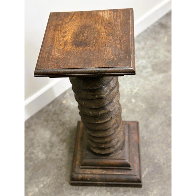 French Antique Wooden Pressoir Press Screw Column For Sale - Image 6 of 11