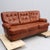 Chesterfield-Style Leather 3-Seater Sofa and Armchairs, 1980s, Set of 3 For Sale - Image 9 of 13
