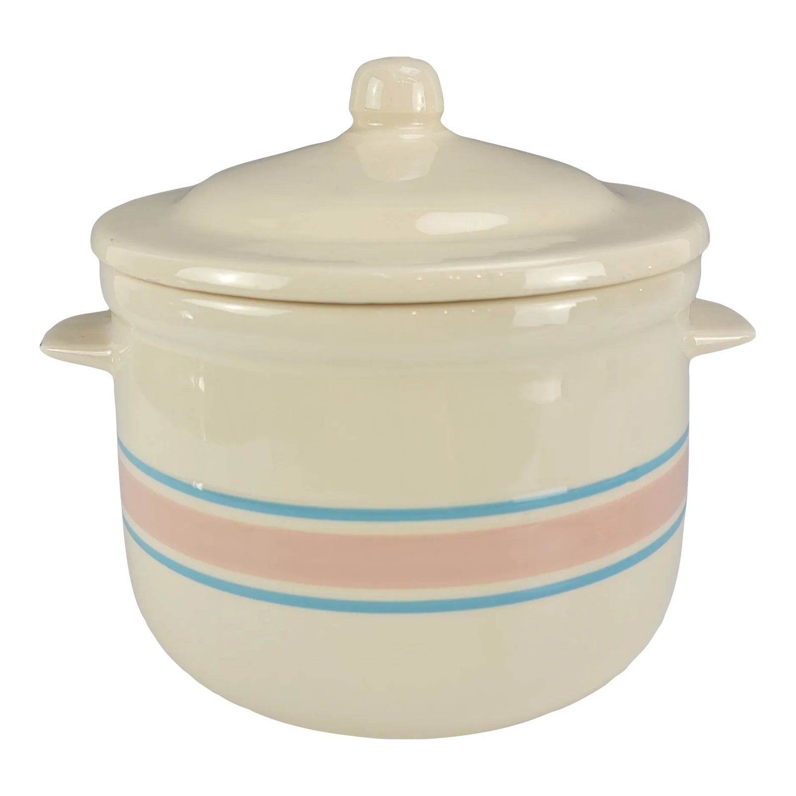 Vintage McCoy Stoneware Covered Casserole W/ Handles Chairish