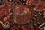 Heriz Rug 8’7” X 12’5” Red Wool Vintage Traditional Hand-Knotted Carpet For Sale - Image 11 of 15