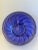 Signed 1991 Robinson Scott Handblown Art Glass Bowl – Iridescent Purple-Blue With Pink Spiral Pattern For Sale In Detroit - Image 6 of 12