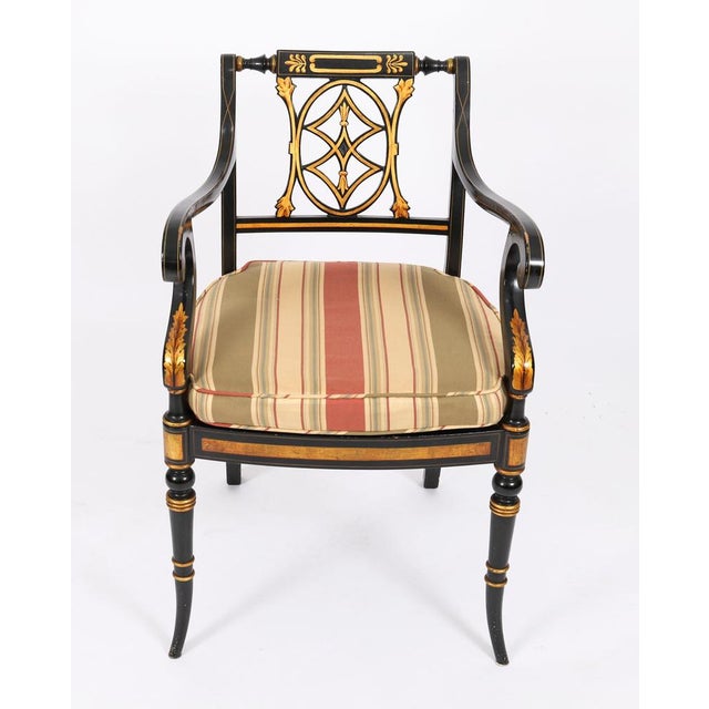 Antique English Revival Pierced Splat Back Dining Chairs, 1900s, Set of 10 For Sale - Image 11 of 16