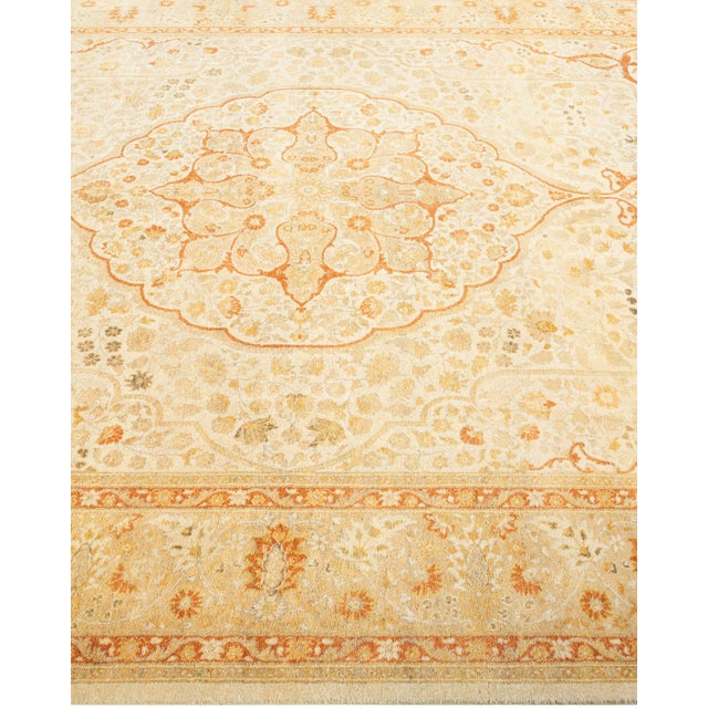 Solo Rugs Mogul, One-of-a-Kind Hand-Knotted Area Rug - Ivory, 6' 1" x 9' 2" For Sale - Image 4 of 8