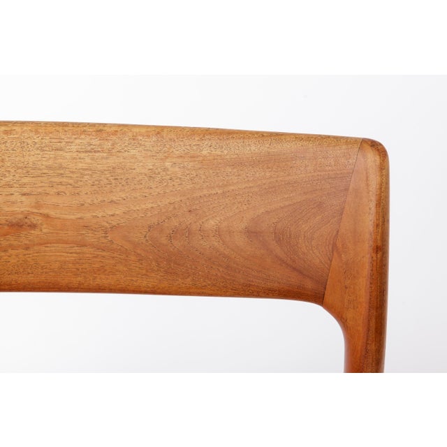 Mid-Century Danish Model 77 Dining Chair in Teak and Danish Paper Cord, 1960s For Sale - Image 3 of 13