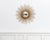 Vintage Sunburst Mirror in Gilded Metal and Curved Glass from Chaty Vallauris, 1950s For Sale - Image 6 of 6