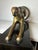 Metal Vintage 1987 Solid Brass Panther Sculpture on Black Base – 23” Long, 14.8 LBS For Sale - Image 7 of 12