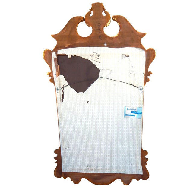 1960s Mid 20th C. Mahogany and Gilt Painted Mirror For Sale - Image 5 of 8