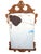 1960s Mid 20th C. Mahogany and Gilt Painted Mirror For Sale - Image 5 of 8