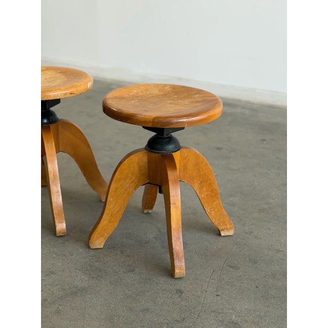 Industrial Vintage Industrial Swivel Stools - Price Per Stool- One Available For Sale - Image 3 of 18
