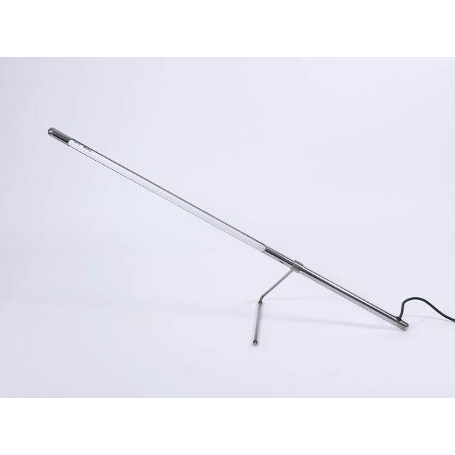 Silver Vintage Adjustable Tubo Table Lamp by Jo Niemeyer for Belux Switzerland, 1980s For Sale - Image 8 of 18