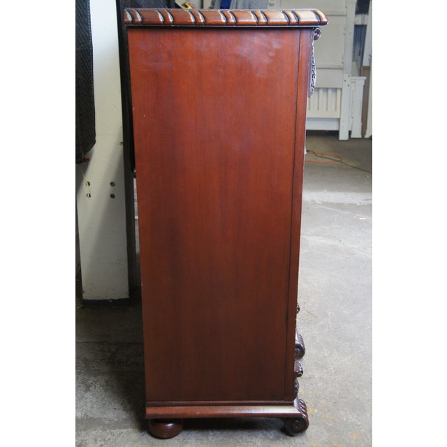 Late 20th Century Ralph Lauren Henredon George II Mahogany Gentleman's Dresser Chest of Drawers For Sale - Image 10 of 15