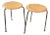1960s Vintage Mid-Century Modern Danish Dot Stools Set of 2 For Sale