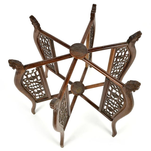 Chinese Table with Copper Top For Sale - Image 3 of 7