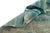 Forest Green Abstract Striped Horizon Hand-Knotted Wool Rug | 9'11" X 7'1" | One of a Kind For Sale - Image 8 of 8