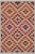 Red Geometric Kilim Red Hand-Woven Wool Rug -4′8″ × 6′4″ For Sale - Image 8 of 8