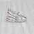 Metal 0.37ctw Diamond Orbite Multiband Ring 14k White Gold Size 5.25-5.5 For Sale - Image 7 of 8