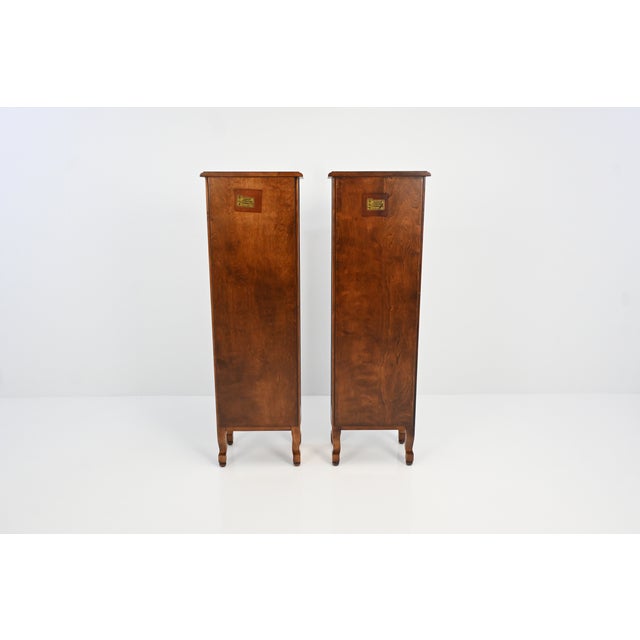 Stickley Brothers “Quaint” Cherry Bookcases, Grand Rapids, Circa 1920s, a Pair | Newly Refinished For Sale - Image 16 of 17