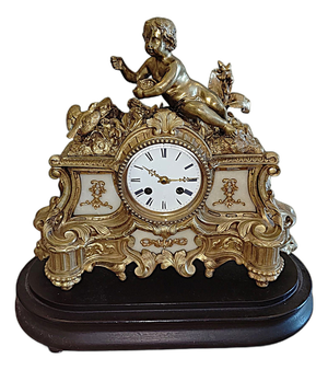 Bronze Mantel Clock, 1800s