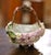 French 19th Century French Porcelain Barbotine Flower Basket With Twig Handle For Sale - Image 3 of 8