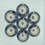 A beautiful set of seven vintage tea cups and matching saucers in the iconic Tonquin pattern by Royal Staffordshire,...