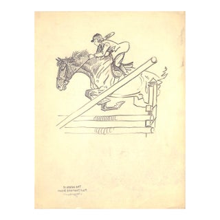 Original 1944 Pencil Drawing From Hi, Guy! The Cinderella Horse by Paul Brown 1 For Sale