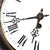 Discover the elegance of this vintage-style wall clock, a true designer piece that captures the eye with its timeless...