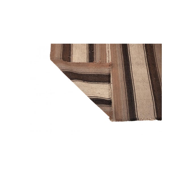 1960s Brown Vintage Small Kilim Rug - 2`9″ X 4`3″ For Sale - Image 5 of 6