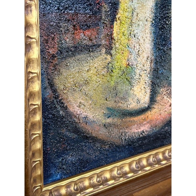 Richard "Dick" Hay 1942-2020 Indiana Heavy Impasto Oil Canvas MCM Still Life 1963 For Sale - Image 4 of 8