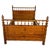 Antique French Faux Bamboo Bed Frame, Stained Pine For Sale - Image 11 of 11