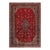 1900s Red Medallion Antique Persian Sarouk Rug 6'10" X 10'0" Handknotted Wool Carpet For Sale