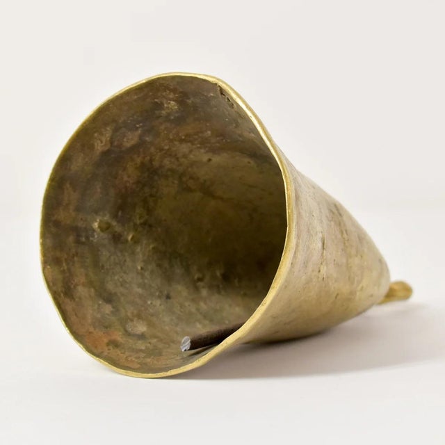 Metal Early 20th Century Benue Brass Bell Nigeria For Sale - Image 7 of 7