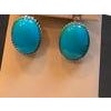 22 Carat Natural Sleeping Beauty Turquoise Cocktail Earring 18 Karat White Gold For Sale - Image 16 of 18