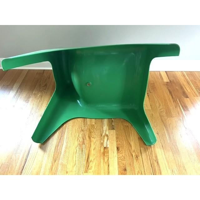 Vintage Ikea Green Ps Vago Plastic Lounge Chair For Sale In New York - Image 6 of 14