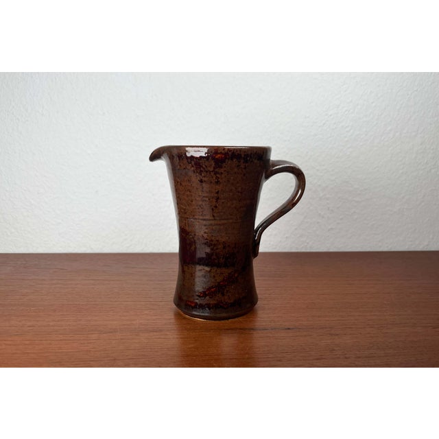 Mid-Century Modern German Studio Pottery Carafe Vase from Till Sudeck, 1960s For Sale - Image 4 of 16