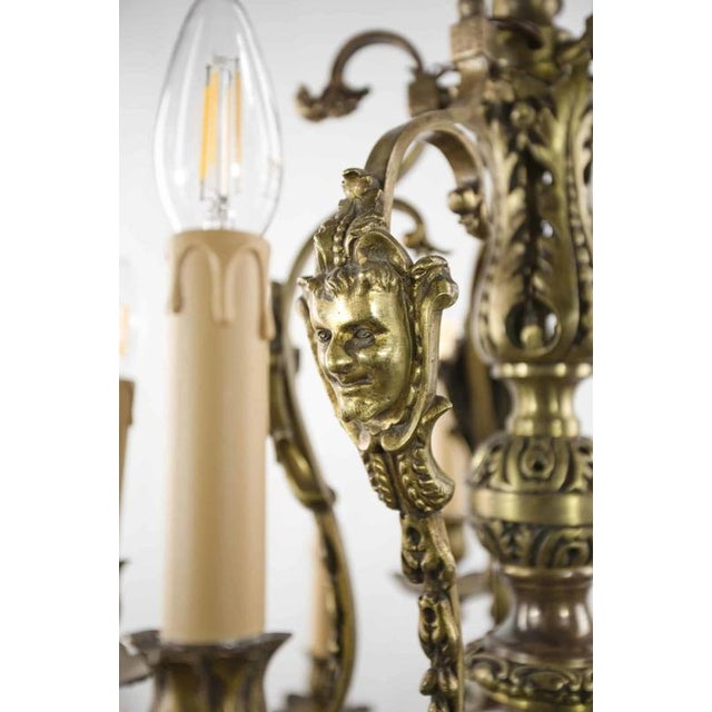 Antique Chandelier with Fifteen Bulbs For Sale - Image 11 of 18