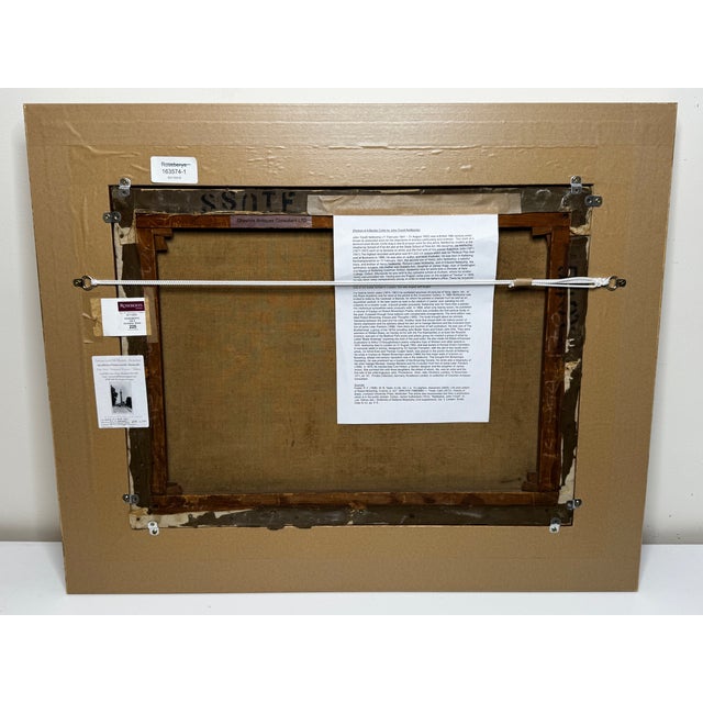 Important British c.1898 Victorian Oil Portrait of a Rough Collie Dog After John Emms Gilt Framed For Sale - Image 17 of 18